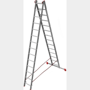 Лестница алюминиевая двухсекционная 666 см НОВАЯ ВЫСОТА NV322 (3220214)