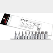 Набор головок с насадкой 1/2" 10 предметов TOPTUL (GAAG1005)