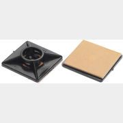 Площадка для хомута-стяжки 27х27 мм самоклеящаяся черная STARFIX 100 штук (SM-85228-100)