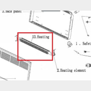 Тэн для конвектора NORMANN ACH-102 (ACH-102-13)