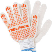 Перчатки хлопчатобумажные с ПВХ точечным покрытием STARTUL с логотипом 7745/Мастак (7745MA)