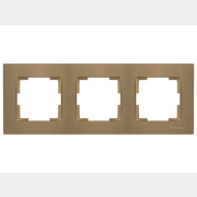 Рамка трехместная MUTLUSAN Rita золотая (2220 800 1380)