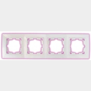 Рамка четырехместная BYLECTRICA Уют белая (ЮЛИГ.735212.282-40)