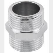 Ниппель латунный наружная-наружная 3/4" AV ENGINEERING хром (AVE303005)