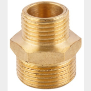 Ниппель латунный редукционный наружная-наружная 3/4"X1/2" AV ENGINEERING (AVE303009)