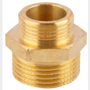 Ниппель латунный редукционный наружная-наружная 1"X3/4" AV ENGINEERING (AVE303011)