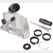 Кожух защитный с пылеотводом для углошлифмашины (болгарки) d 125 мм WORTEX (DS12500018)