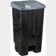 Контейнер для мусора пластиковый IDEA 110 л серый/черный (М2395)