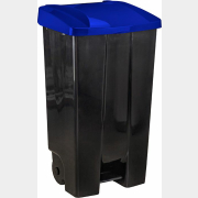 Контейнер для мусора пластиковый IDEA 110 л синий/черный (М2395)