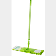Швабра для пола PERFECTO LINEA Solid с насадкой из шенилла зеленая (43-492033)