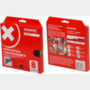 Уплотнитель тип P черный 9х5,5 мм STARFIX 6 м (SF1014-03)