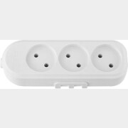 Колодка удлинителя 3 гнезда BYLECTRICA белая (Р16-9161)
