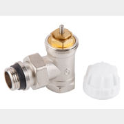 Кран вентильный для радиатора 1/2" угловой под термоголову AV ENGINEERING с кольцом (AVE298212)