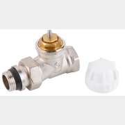 Кран вентильный для радиатора 1/2" прямой под термоголову AV ENGINEERING с кольцом (AVE298412)