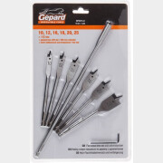 Набор сверл по дереву перьевых 10-25 мм 8 штук GEPARD (GP0415-8)