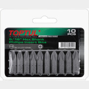 Насадка крестообразная PH4 30 мм 5/16" 10 штук TOPTUL (FSBA1004G)