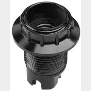 Патрон для лампочки Е14 карболитовый с кольцом ЮПИТЕР черный (JP7700-05)