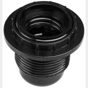 Патрон для лампочки Е27 карболитовый с кольцом ЮПИТЕР черный (JP7700-06)