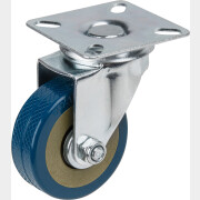 Колесо мебельное STARFIX d50 мм на площадке резиновая синий (SMF-10526)