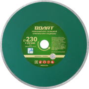 Круг алмазный 230х22 мм по керамике сплошной ВОЛАТ (89030-230)