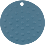 Коврик под горячее круглый PERFECTO LINEA серо-голубой (23-006118)