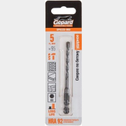 Сверло по бетону твердосплавное спиральное 5х95 мм GEPARD HRA 92 (GP0225-950)