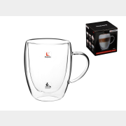 Кружка стеклянная PERFECTO LINEA Pele с двойными стенками 350 мл (30-003350)