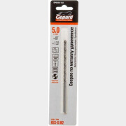 Сверло по металлу спиральное 5х87х132 мм GEPARD HSS-G удлиненное (GP0350-132)