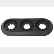 Рамка трехместная BYLECTRICA Ретро черная (ЮЛИГ.735212.472чер)