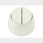 Выключатель двухклавишный наружный BYLECTRICA Ретро бежевый (А510-2202беж)