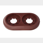 Рамка двухместная BYLECTRICA Ретро коричневая (ЮЛИГ.735212.471кор)