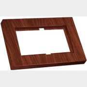 Рамка для двойных розеток MUTLUSAN Rita вишня (2220 820 1256)