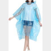 Дождевик-пончо PERFECTO LINEA голубой (28-102003)