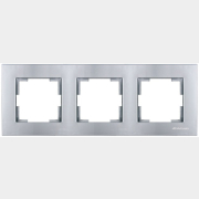 Рамка трехместная MUTLUSAN Rita серебро (2220 800 1382)