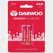 Батарейка AAA DAEWOO Energy 1,5 V алкалиновая 2 штуки (5029873)