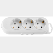 Колодка удлинителя 3 гнезда BYLECTRICA белая (Р16-9162)