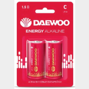 Батарейка C LR14 DAEWOO Energy 1,5 V алкалиновая 2 штуки (5029996)