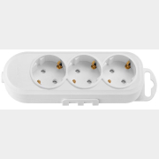 Колодка удлинителя 3 гнезда со шторками BYLECTRICA белая (Р16-9166)