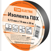 Изолента ПВХ 19 мм 20 м черная TDM (SQ0526-0006)