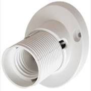 Патрон для лампочки Е27 с резьбовым вводом фланцевый BYLECTRICA (Е27Ф-004)