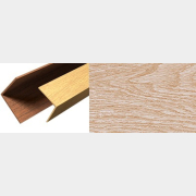 Угол ПВХ ПАНЕЛЬПЛАСТ 30х30 мм 2,7 м Дуб беленый