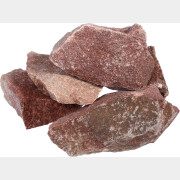 Камень для бани и сауны БАННЫЕ ШТУЧКИ Кварцит малиновый колотый (03715)