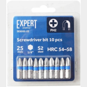 Бита для шуруповерта магнитная PH2 25 мм STARTUL Expert 10 штук (SE8502-25)
