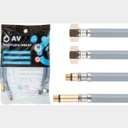 Комплект гибкой подводки для воды nylon Lt иголка м10 - гайка 1/2" 80 см AV ENGINEERING (AVE21880)
