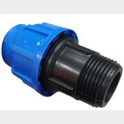 Муфта ПНД компрессионная 25x1" с наружной резьбой РосТурПласт (11500)