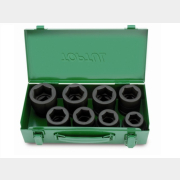 Набор головок ударных 1" 24-41 мм 6 граней 8 предметов TOPTUL (GDAD0803)