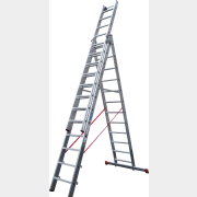 Лестница алюминиевая трехсекционная 796 см НОВАЯ ВЫСОТА NV5230 (5230312)