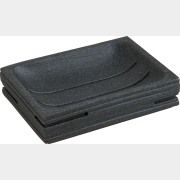 Мыльница PERFECTO LINEA Weathered Sand черная (35-151401)