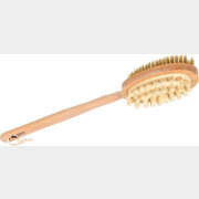 Щетка для тела БАННЫЕ ШТУЧКИ Деревянная двусторонняя с импульсным массажером (40049)