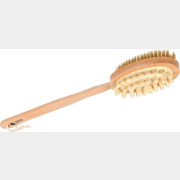 Щетка для тела БАННЫЕ ШТУЧКИ Деревянная двусторонняя с импульсным массажером (40049)